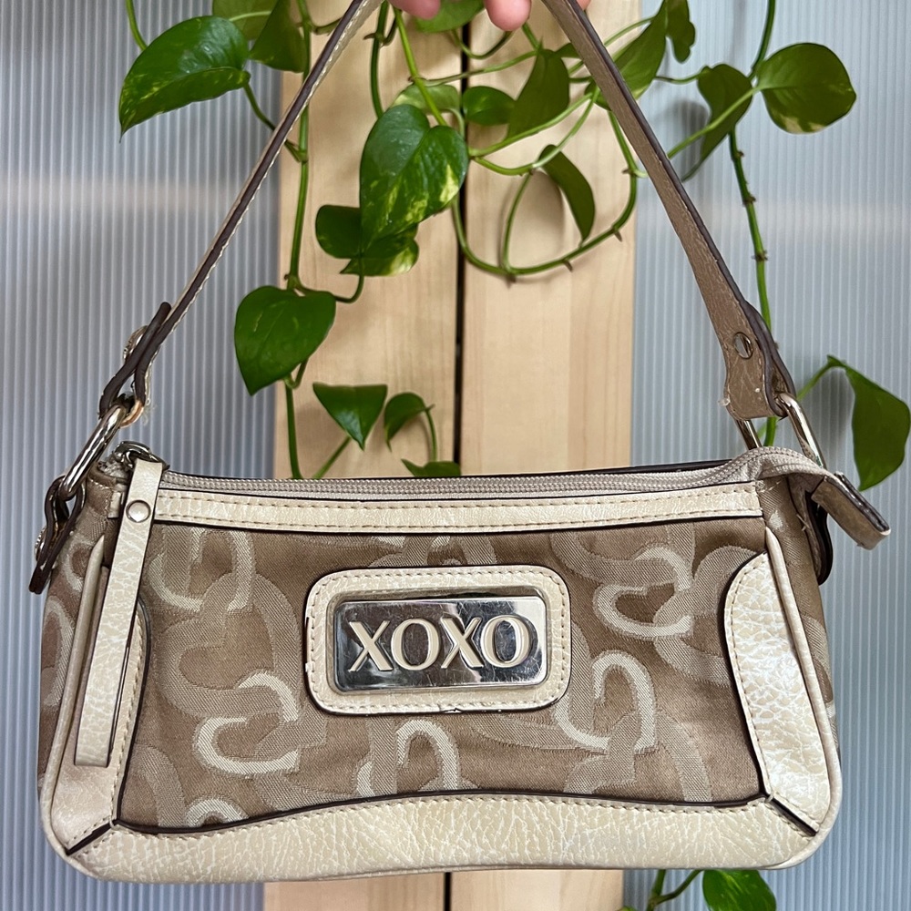 Y2K xoxo beige mini shoulder bag